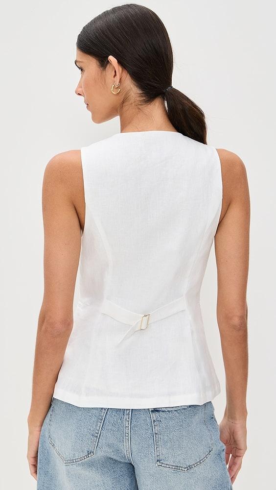 Reformation Aspen Linen Top | Shopbop Product Image
