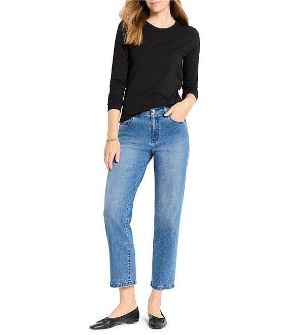 NIC + ZOE Perfect Knit Round Neck Long Sleeve Top Product Image