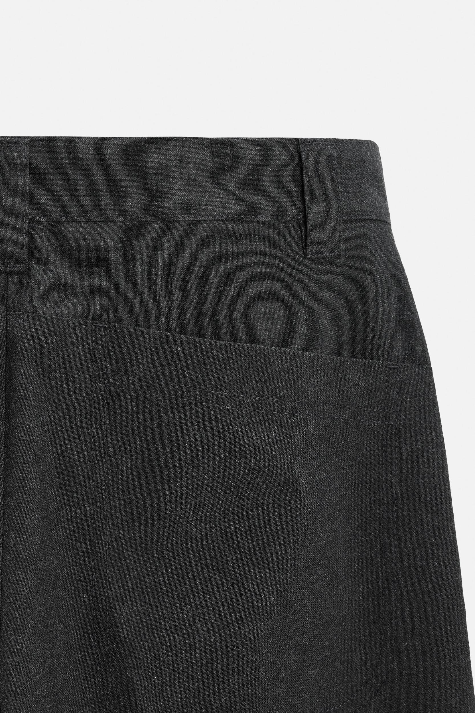 VISCOSE BLEND STRAIGHT FIT PANTS Product Image