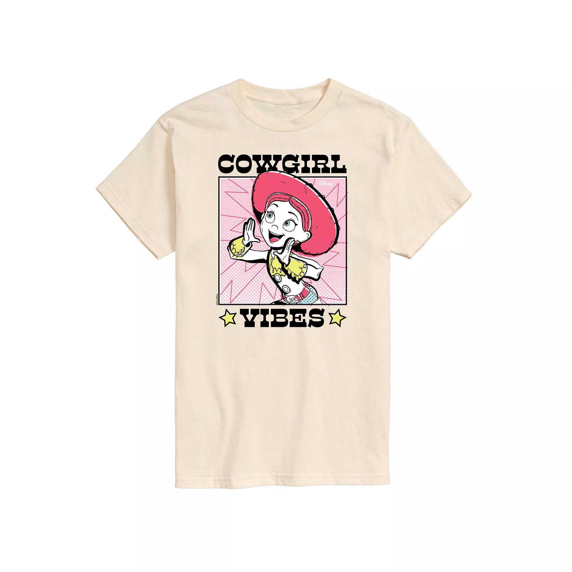Disney / Pixars Toy Story 4 Mens Cowgirl Vibes Graphic Tee Ivory Product Image