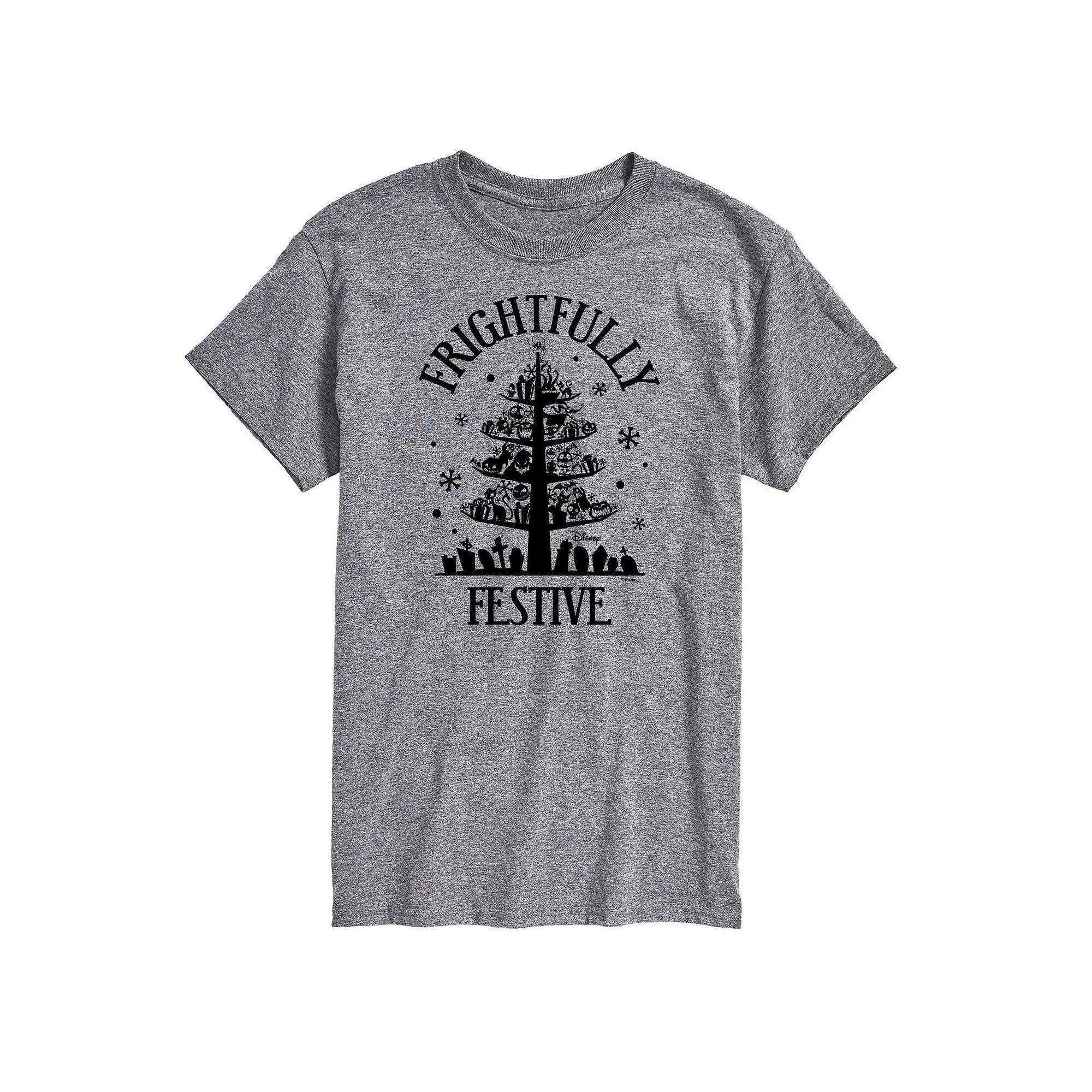 Mens Nightmare Before Christmas Frightfully Festive Tee Product Image