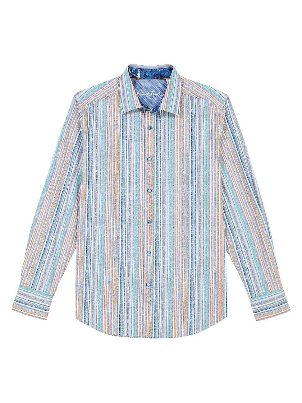 Mens Tyson Striped Woven Shirt Product Image