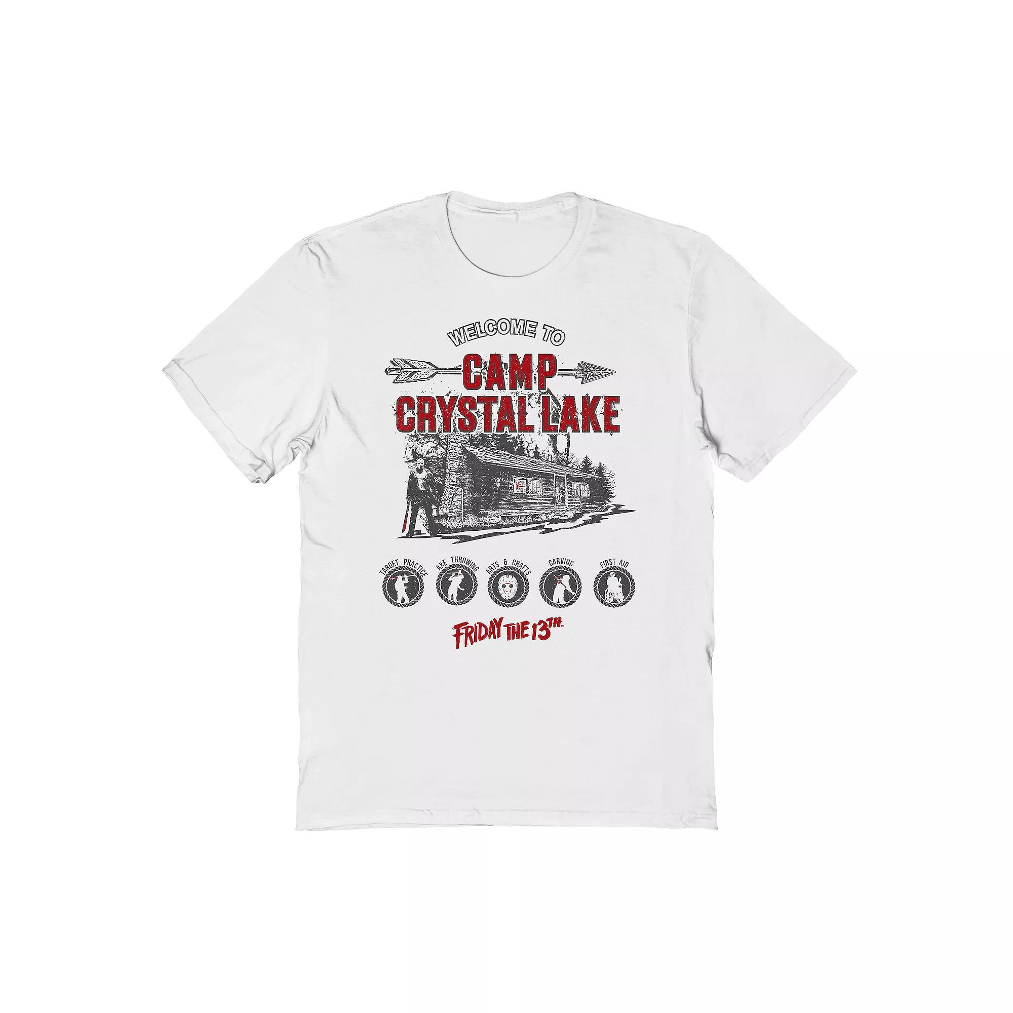 Men's Camp Crystal Lake Activities Graphic Tee, Size: Small, White Product Image