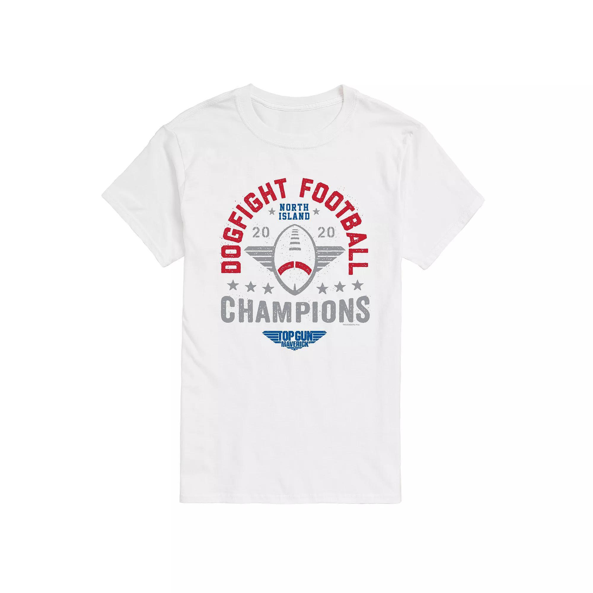 Mens Top Gun Maverick Dogfight Football Tee Product Image