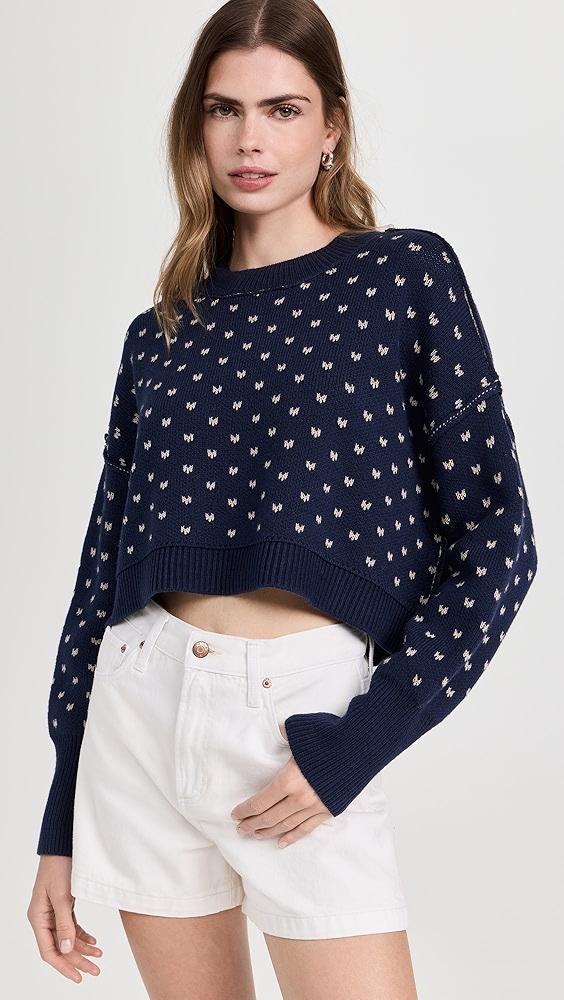 Free People Pattern Easy Street Crop Pullover | Shopbop Product Image