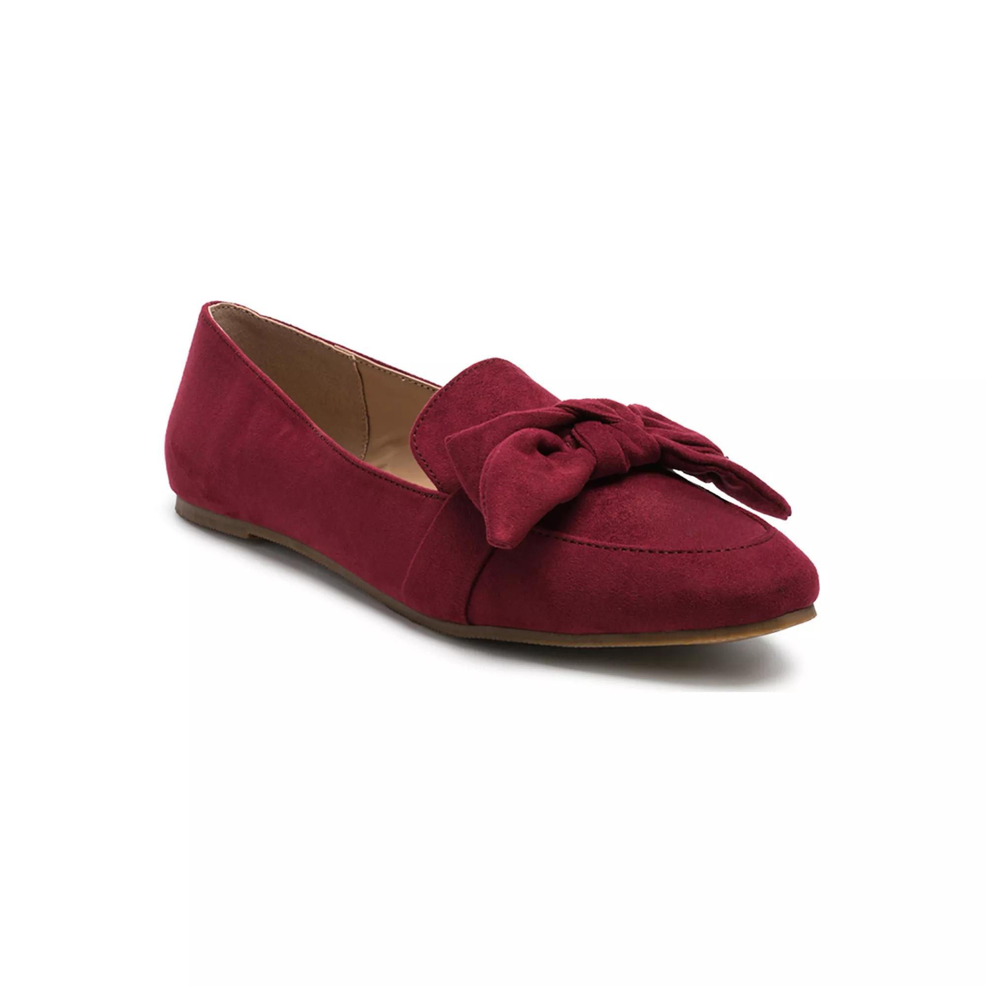London Rag Pecan Pie Women's Loafers, Size: 5, Dark Red Product Image