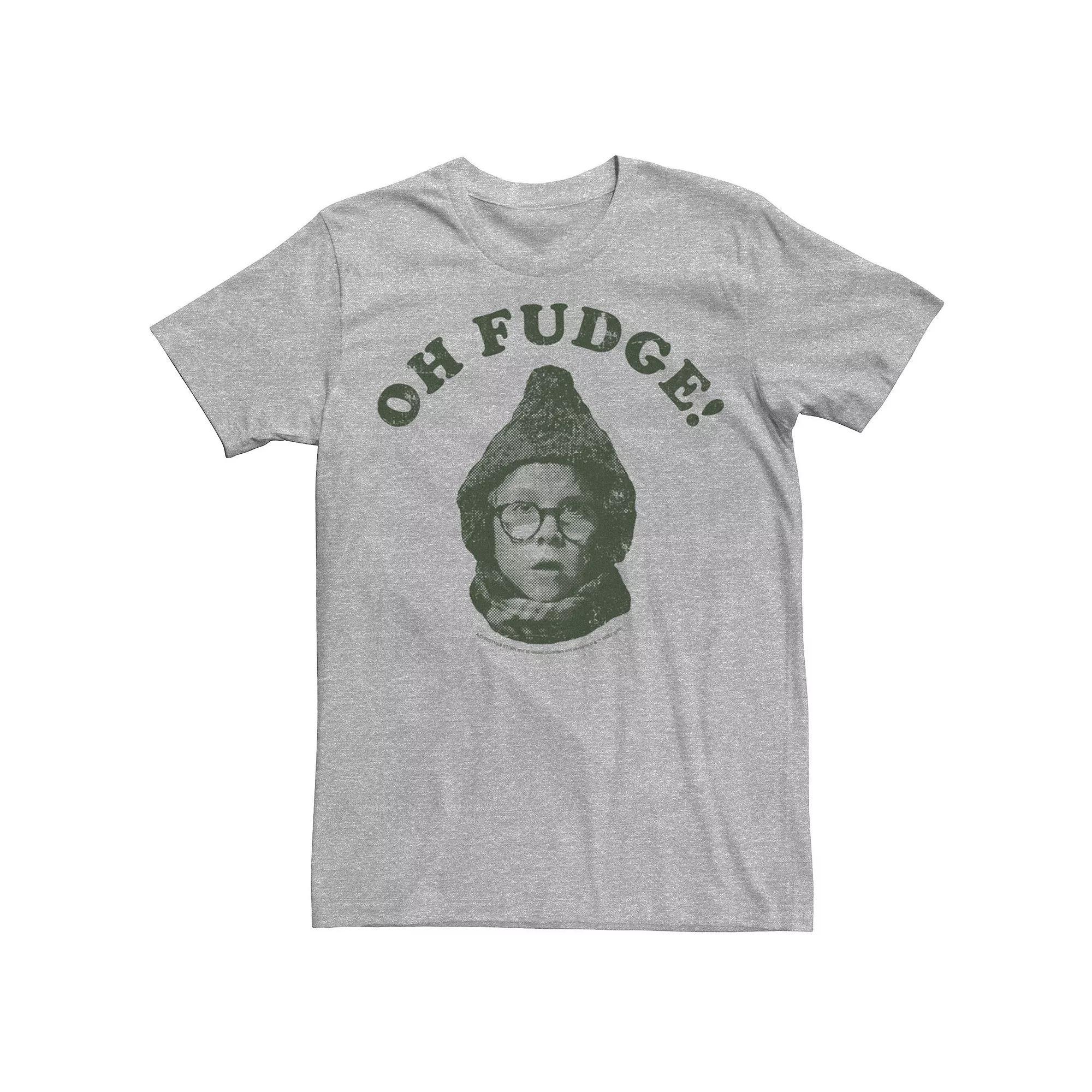 Men's Christmas Story Oh Fudge Tee, Size: Large, Athletic Grey Product Image