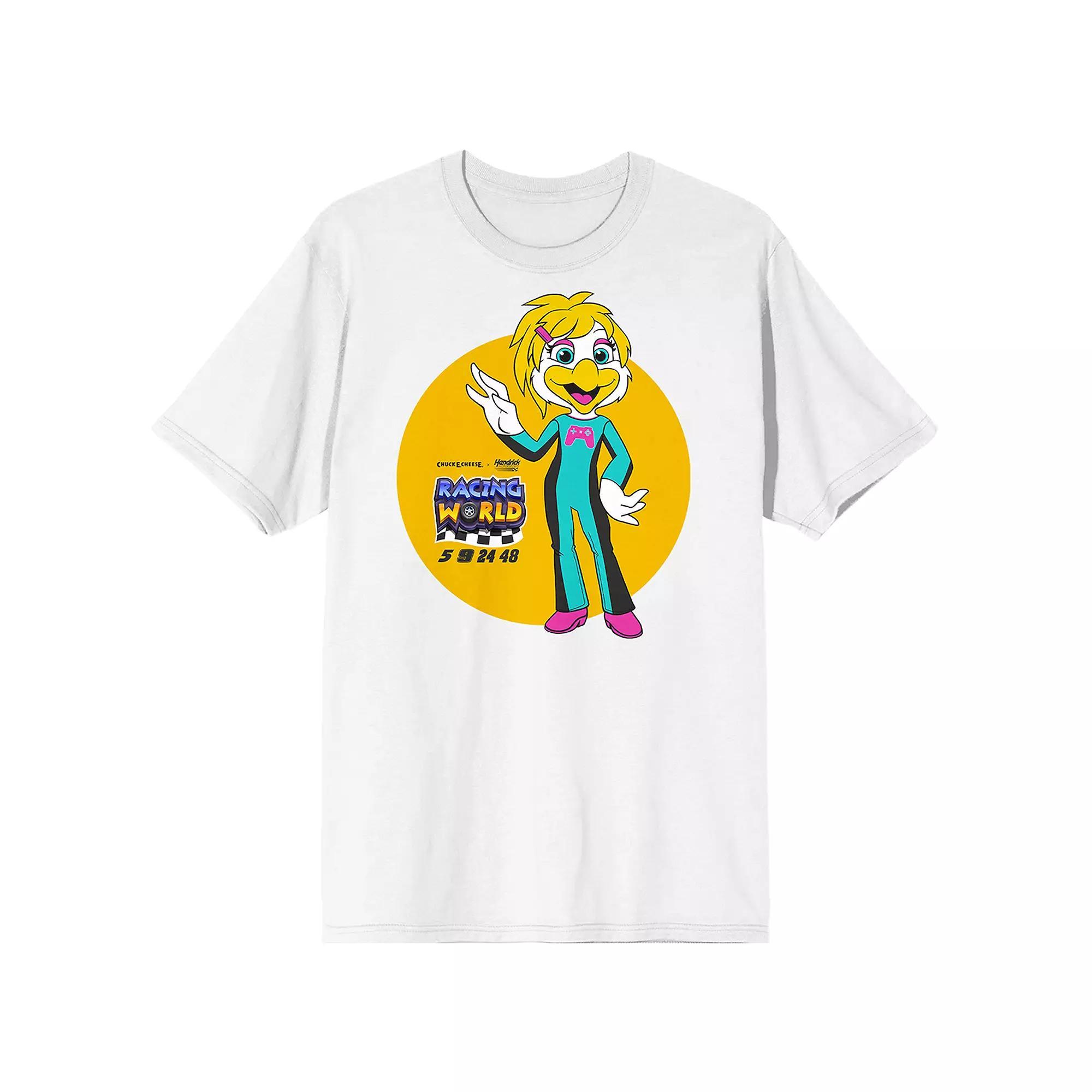 Men's Chuck E Cheese Helen Short Sleeve Graphic T-Shirt, Size: Large, White Product Image