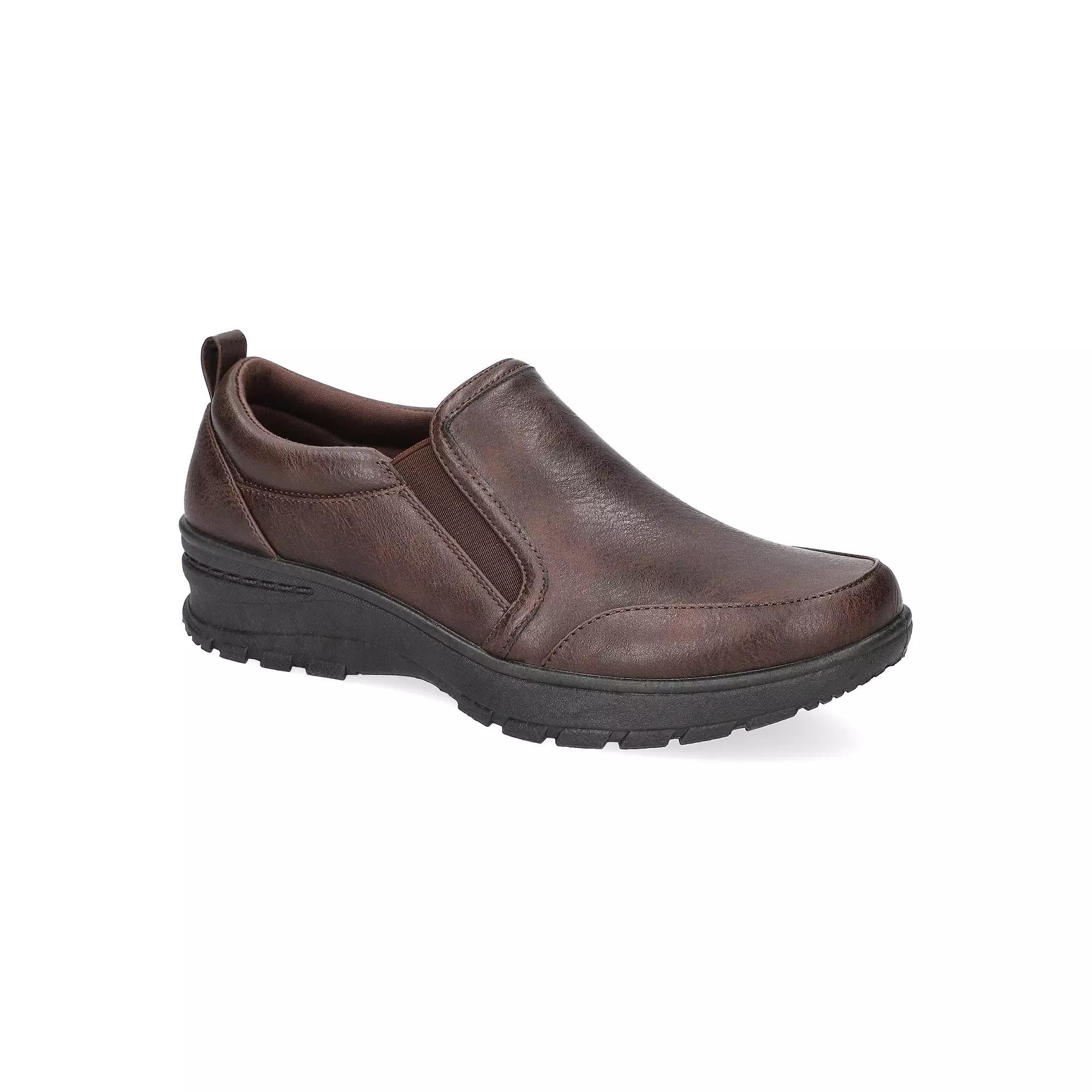 Easy Works by Easy Street Garland Slip-Resistant Flat Shoes, Women's, Size: 6, Brown Product Image