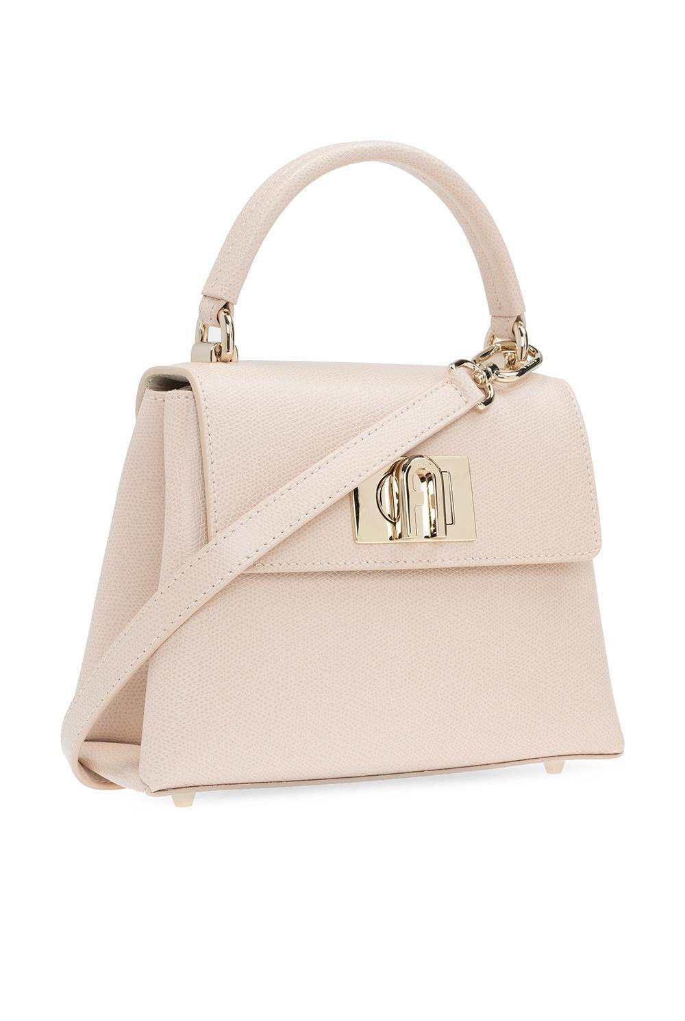 FURLA Mini Top-handle Tote Bag In Nude Product Image