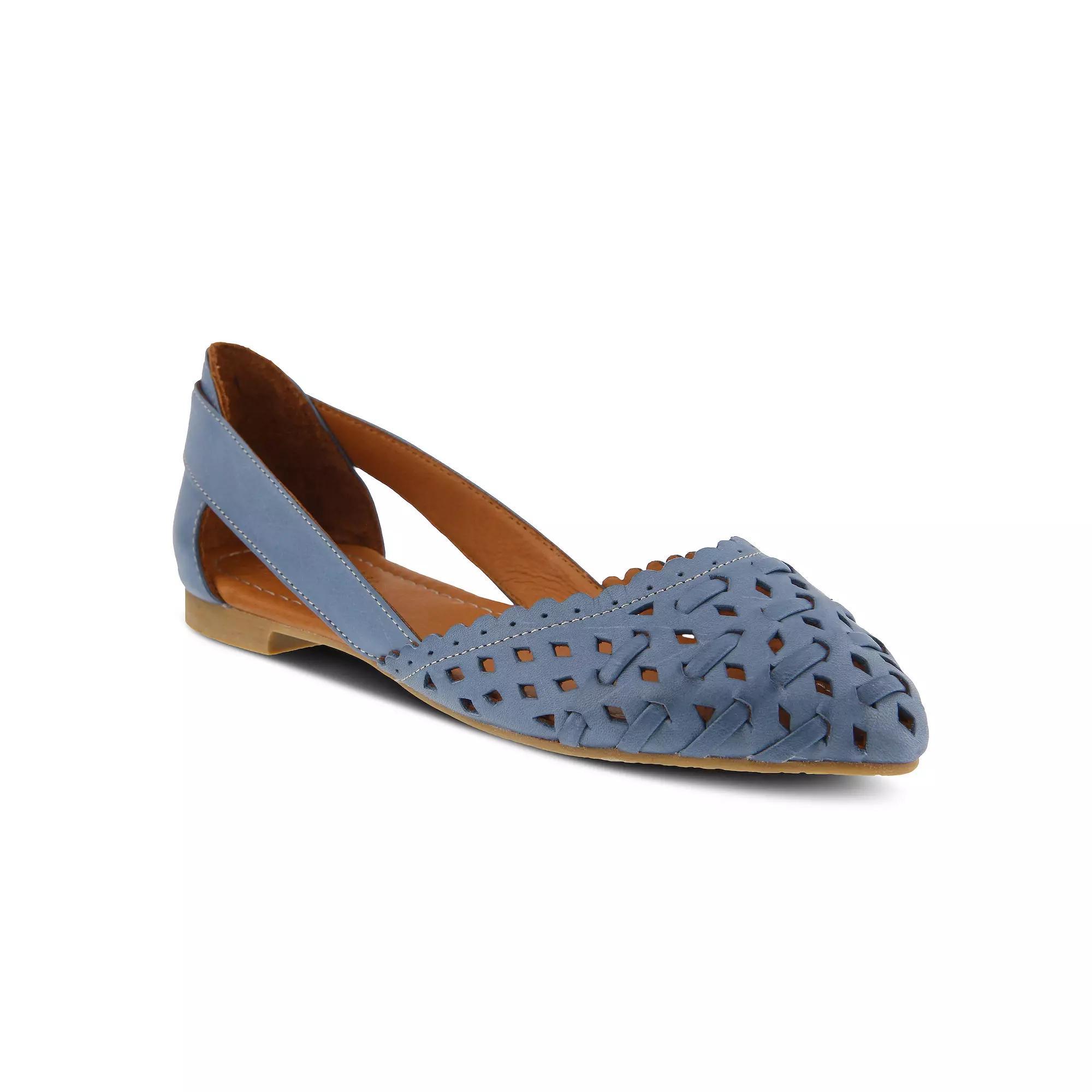 Spring Step Delorse Women's Leather Flats, Size: 35, Blue Blue Product Image