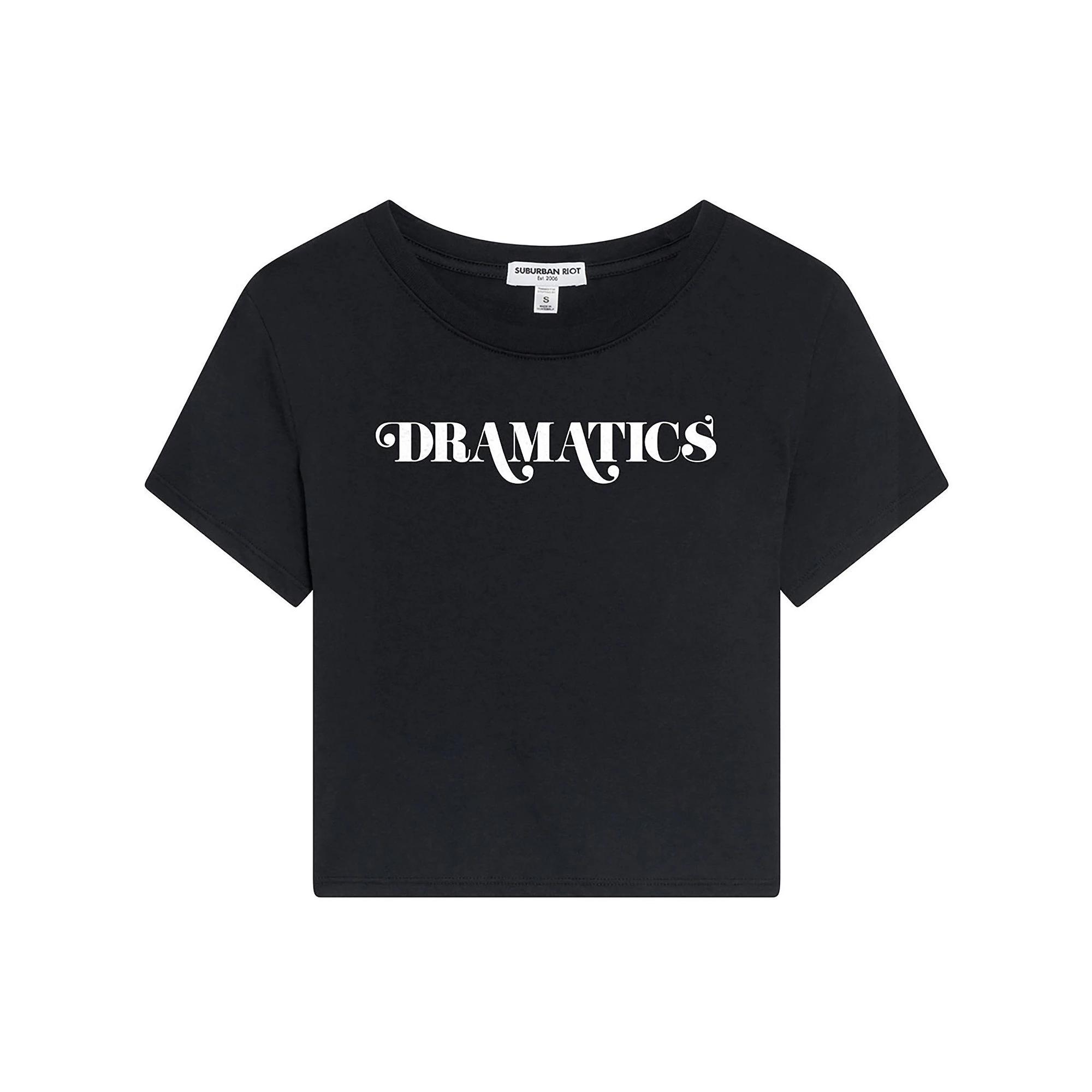 Womens Suburban Riot Dramatics Crop Graphic Tee, Girls Product Image