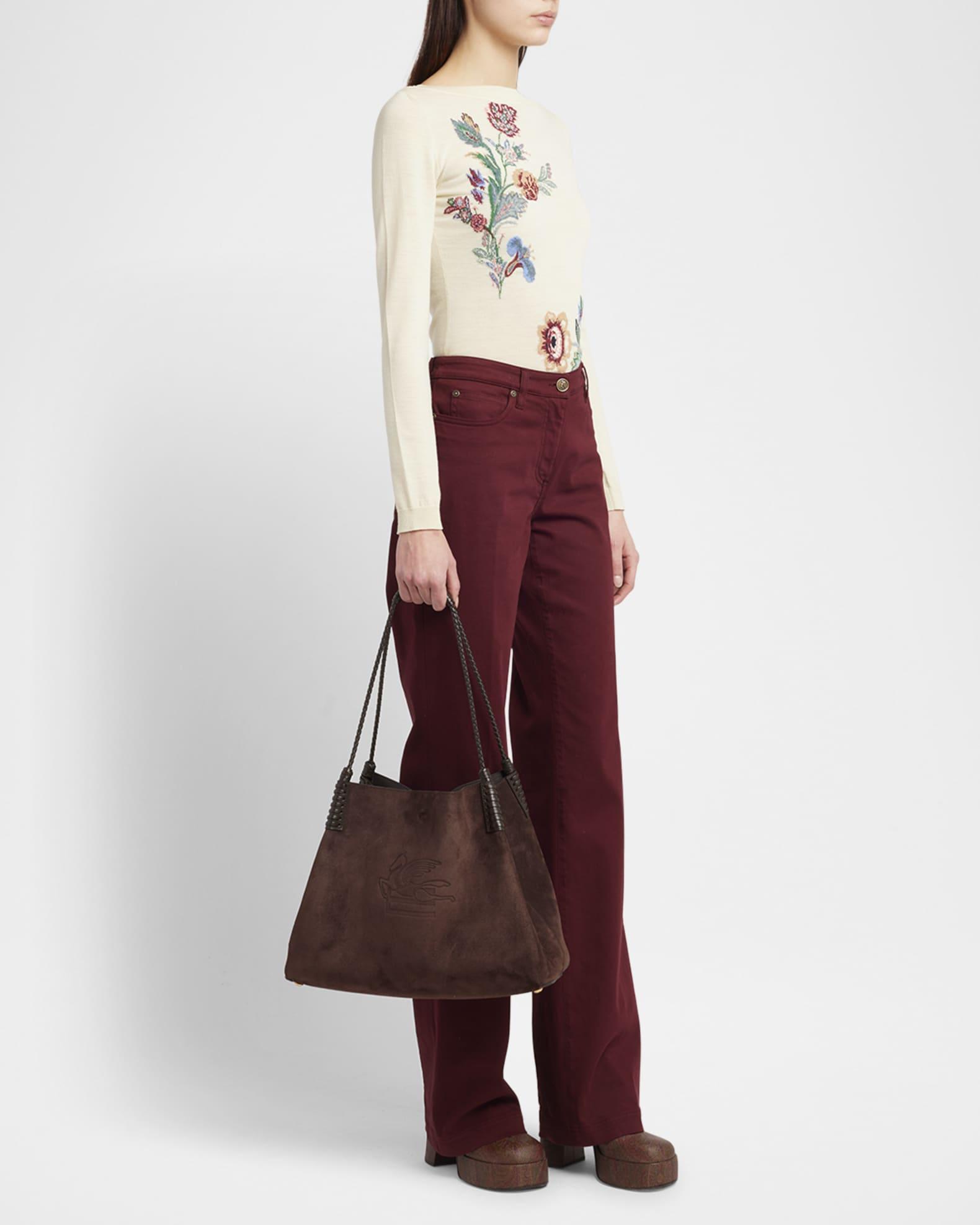 Libra Medium Suede Shopper Tote Bag Product Image