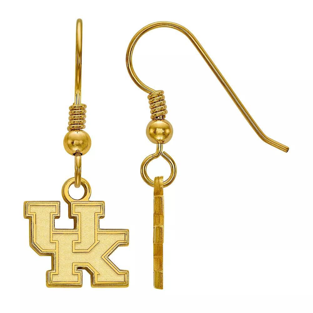 LogoArt 14k Gold over Silver Kentucky Wildcats Drop Earrings, Women's, Size: 30MM, Gold Tone Product Image