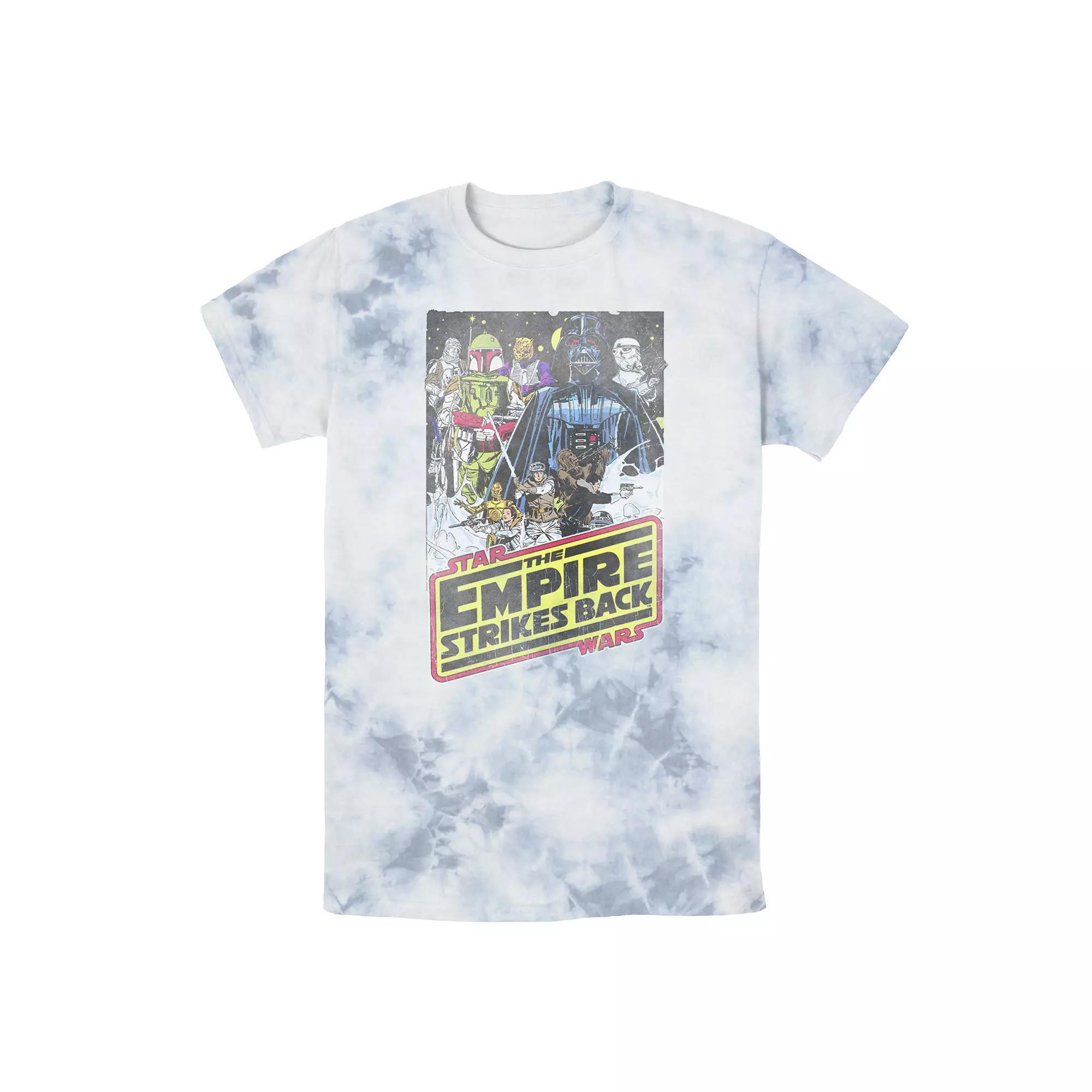 Men's Star Wars Empire Strikes Back Logo Tee, Boy's, Size: Medium, White Blue Product Image