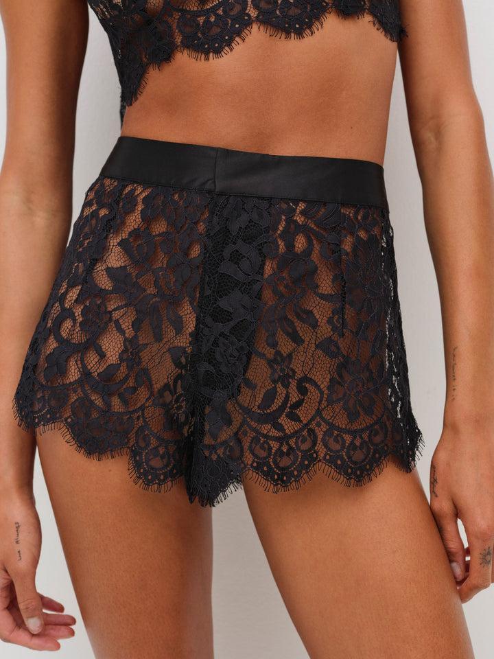 Zeta Lace Short — Black Product Image