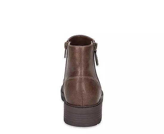 Aliah Easy Works by Easy Street Women's Slip Resistant Ankle Boots, Size: 9.5, Brown Product Image