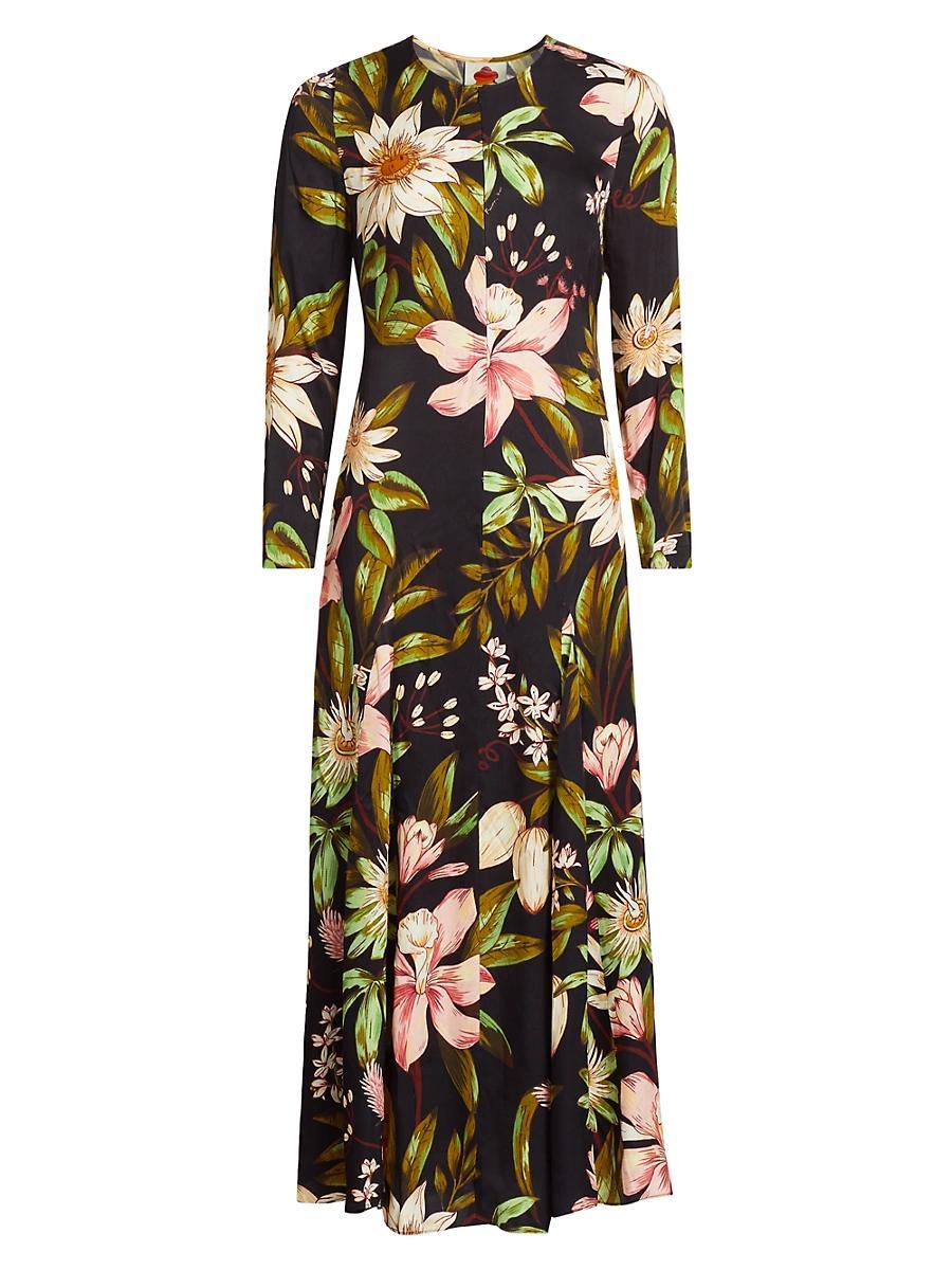 Womens Surreal Flowers Belted Minidress Product Image