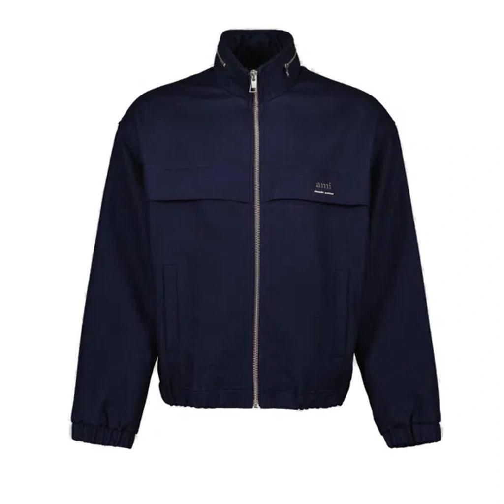 Mens Polo Sweatshirt in Fleece with Logo Medallion Product Image