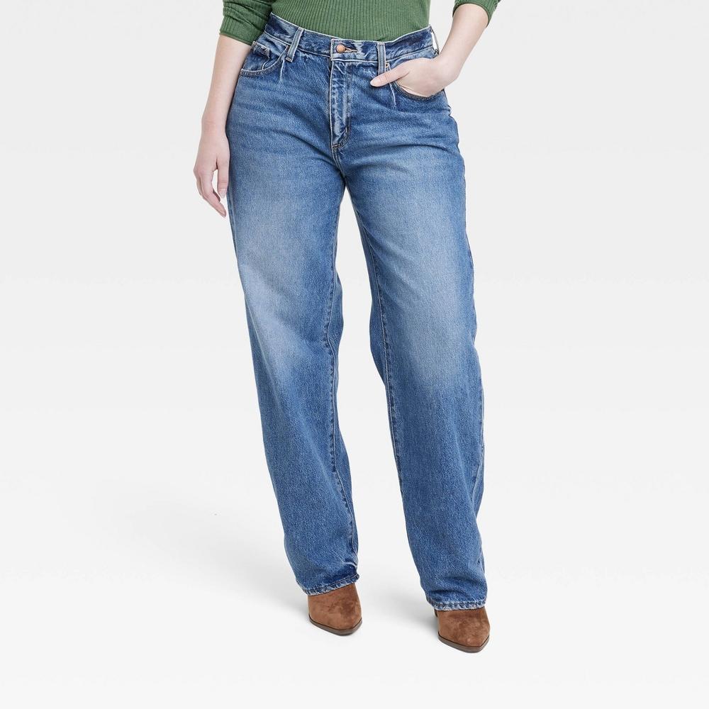 Women's Mid-Rise 90's Baggy Jeans - Universal Thread™ Medium Wash 8 Product Image