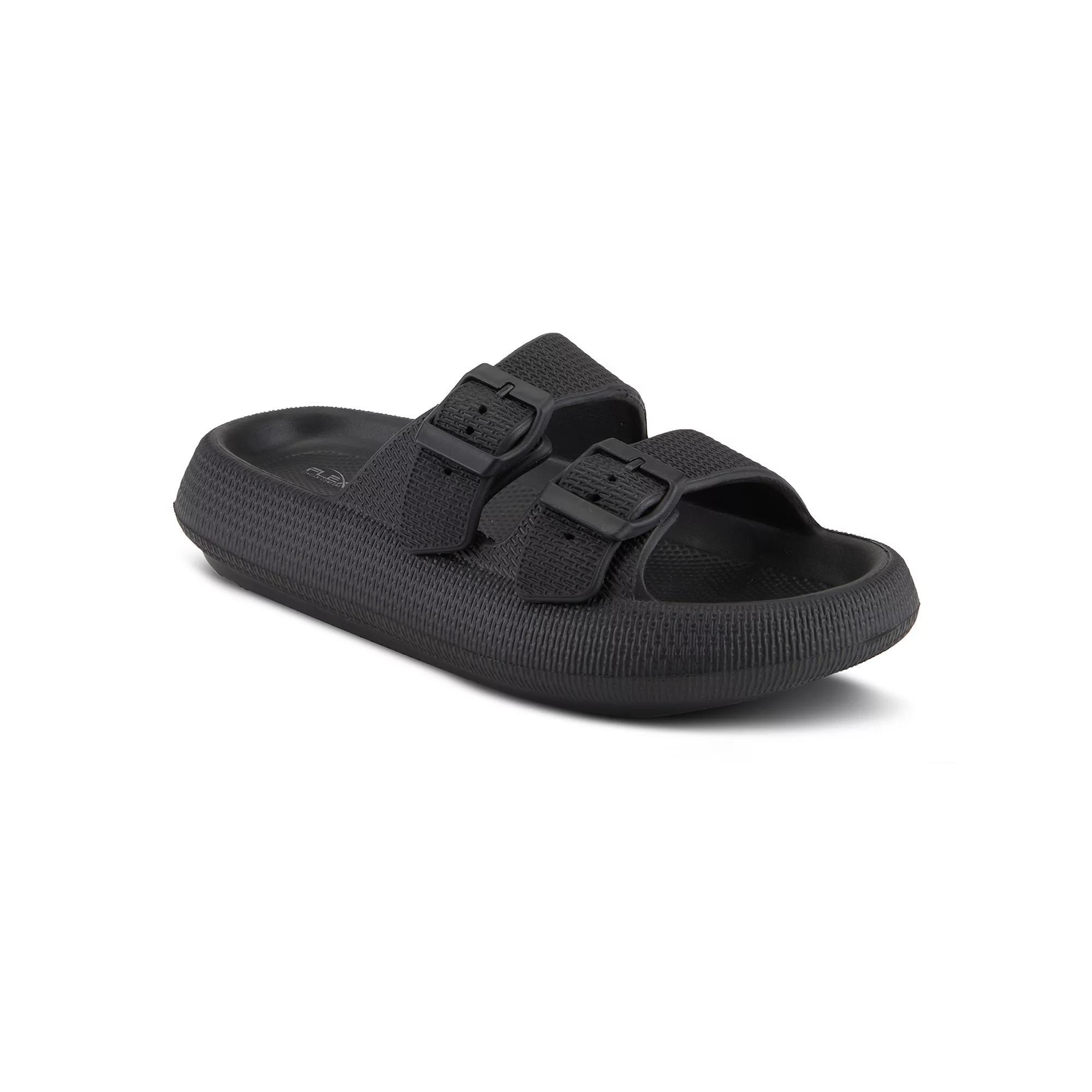 Flexus by Spring Step Bubbles Women's Slide Sandals, Size: 8, Black Product Image