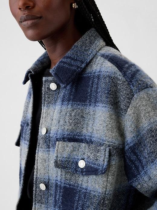 Wool Relaxed Shirt Jacket Product Image