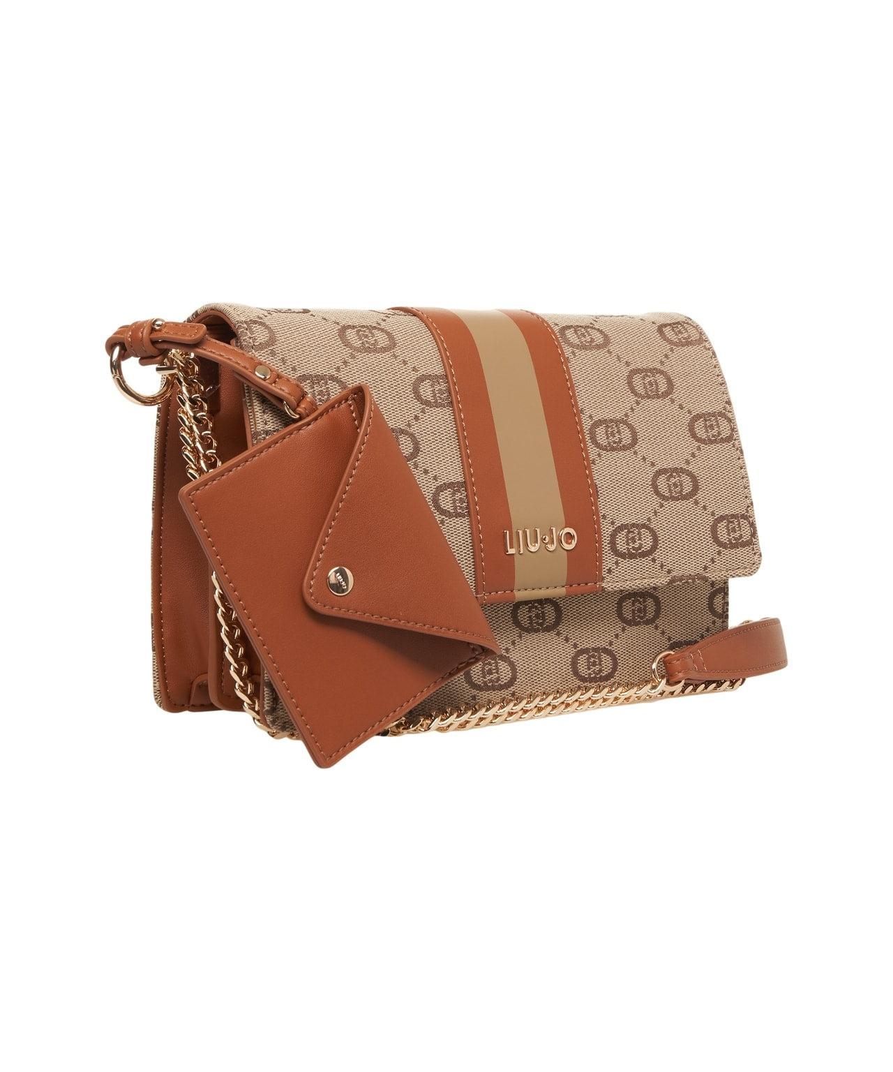 Jacquard shoulder bag with Logo Product Image