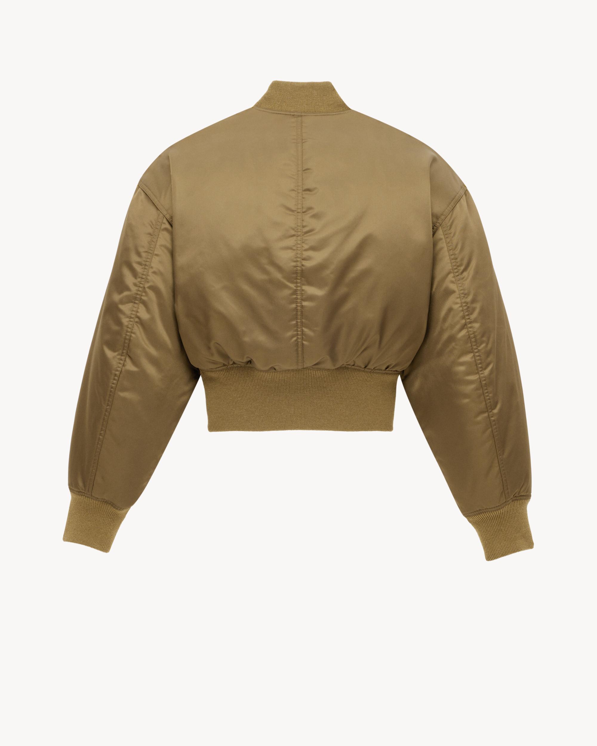 bomber jacket in shiny nylon Product Image