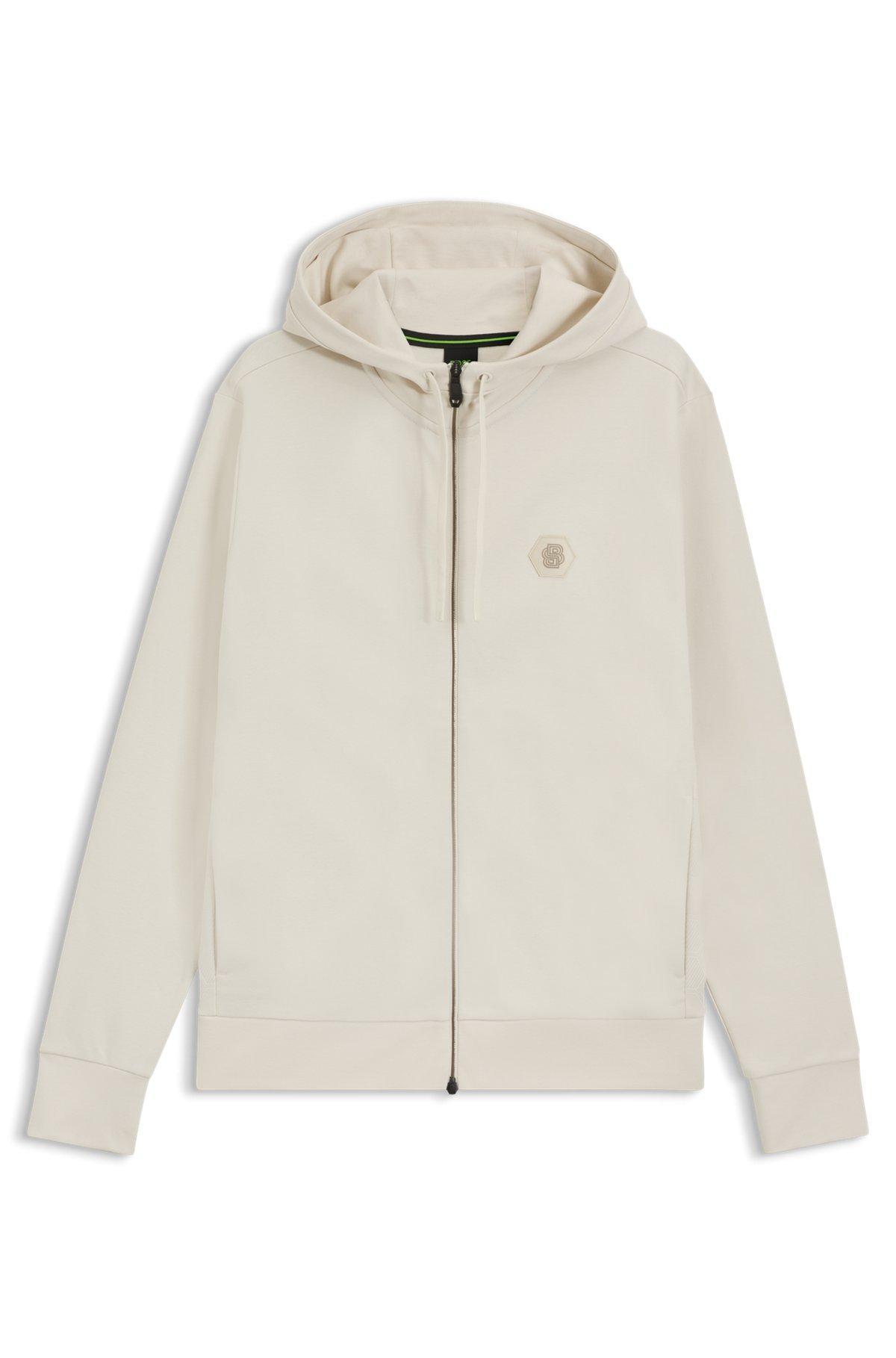 Relaxed-fit hoodie with Double B monogram Product Image