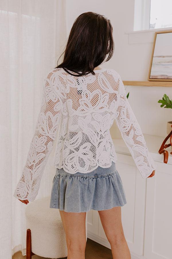 Boho Love Crochet Button Up Product Image
