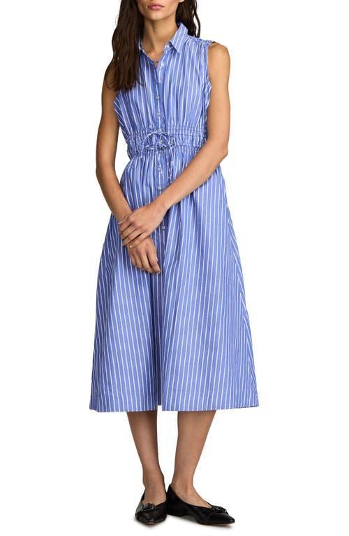 Lucky Brand Cinch Waist Shirt Dress Stripe) Women's Dress Product Image