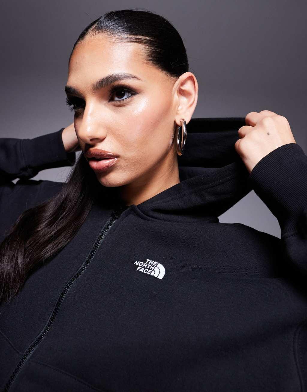 The North Face Evolution full zip hoodie in black Product Image
