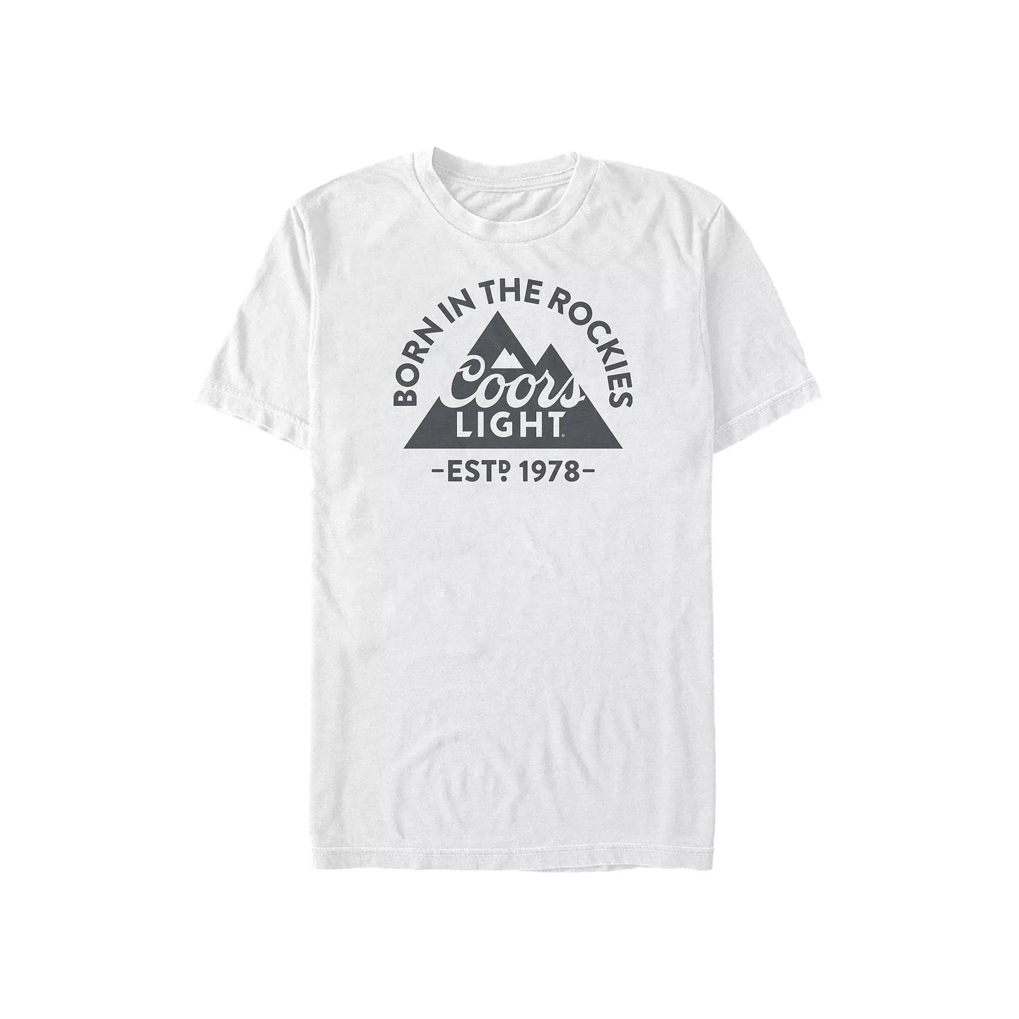 Men's Coors Light Rockies Arch Graphic Tee, Size: XL, White Product Image