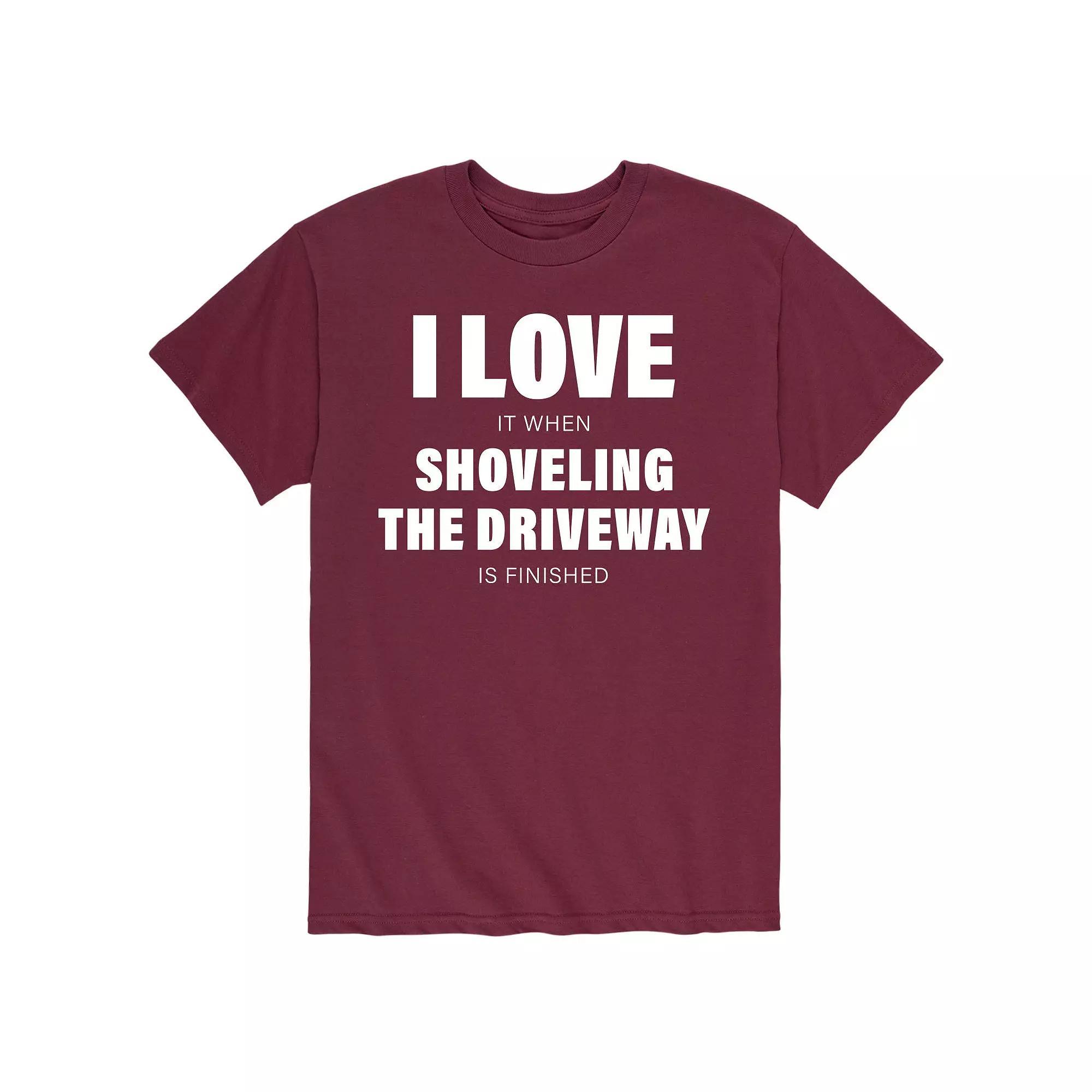 Mens Love Shoveling The Driveway Tee Product Image
