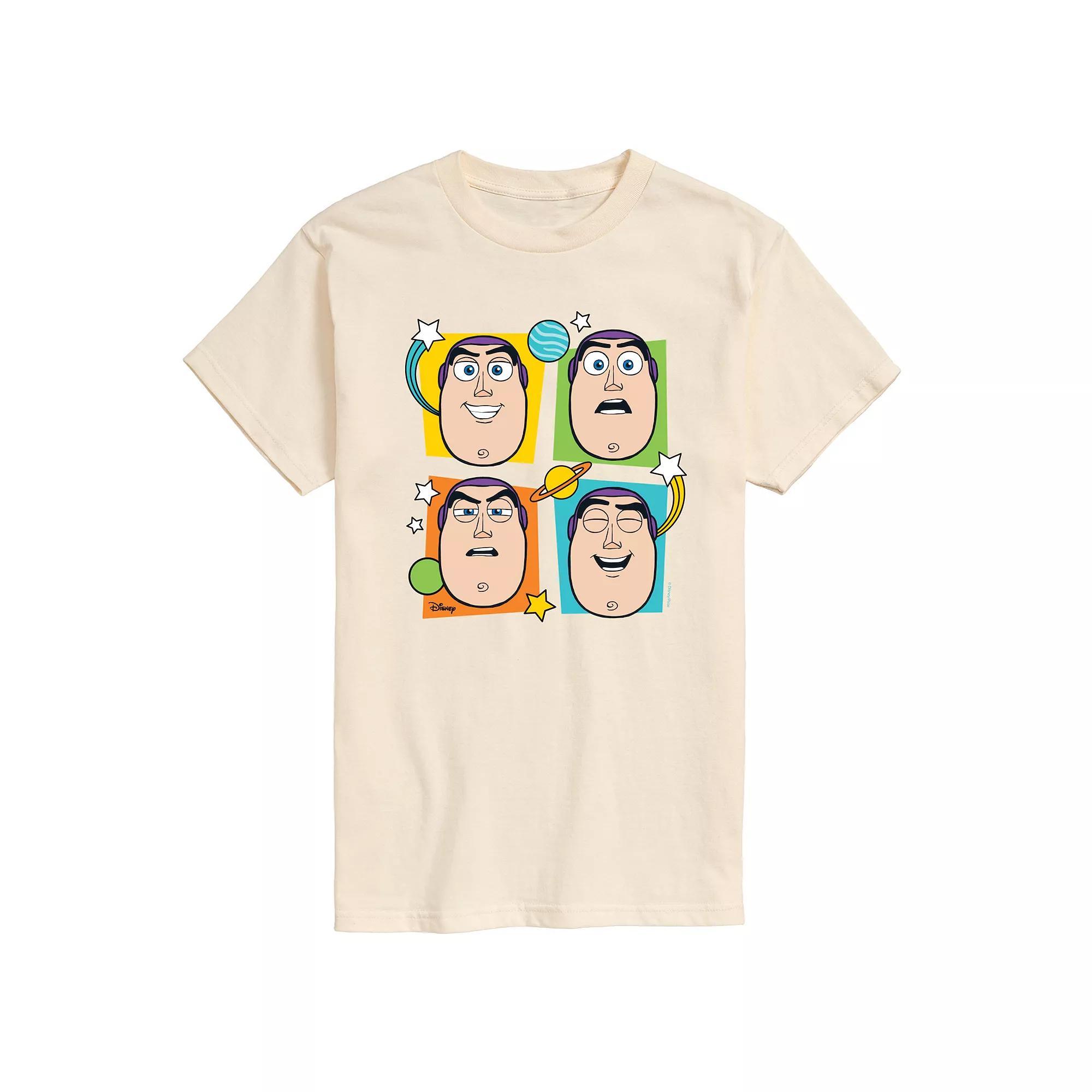 Disney / Pixars Toy Story 4 Mens Buzz Grid Graphic Tee Product Image