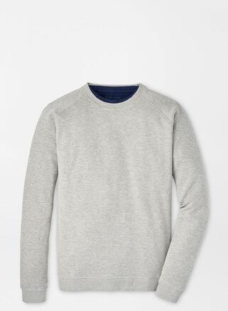 Peter Millar Mens Crown Comfort Knit Crew | Color: Light Grey | Size: XXL Product Image