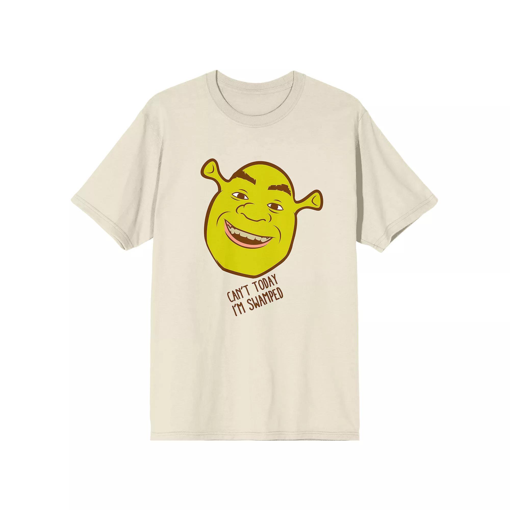 Men's Shrek Can't Today Swamped Graphic Tee, Size: Small, Beige Product Image