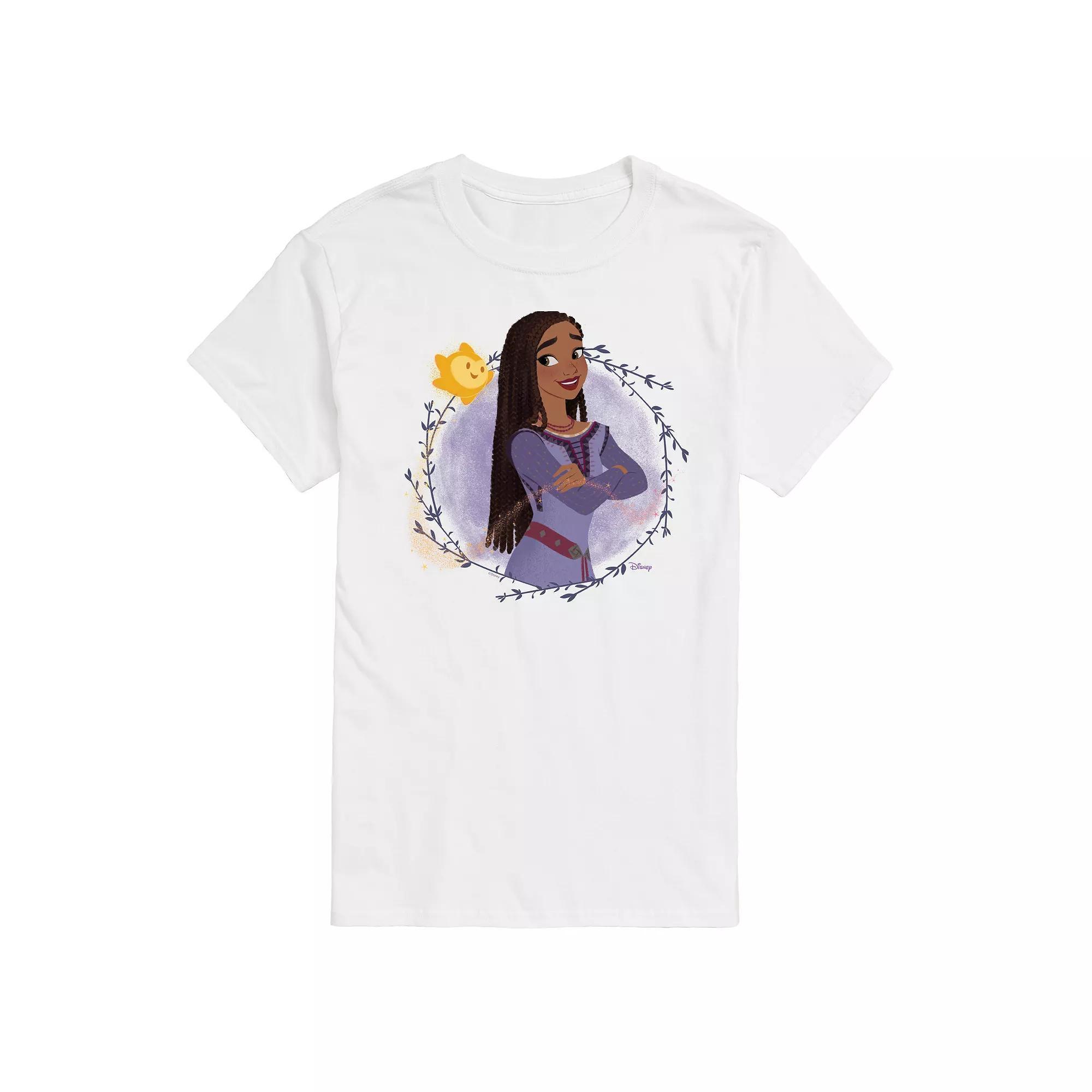 Disneys Wish Big & Tall Asha And Star Graphic Tee, Mens Product Image