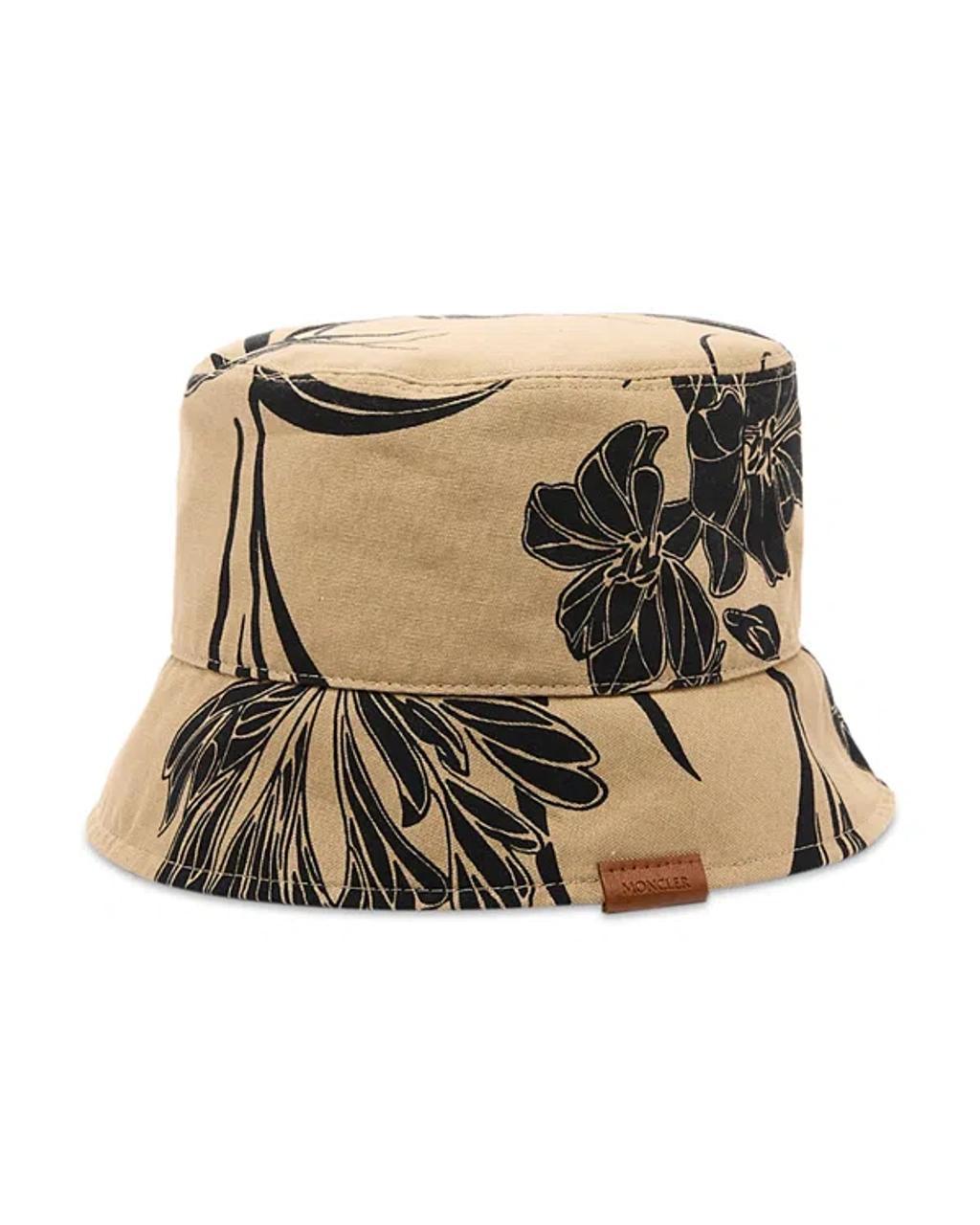 MONCLER Logo Patch Bucket Hat In Black Product Image