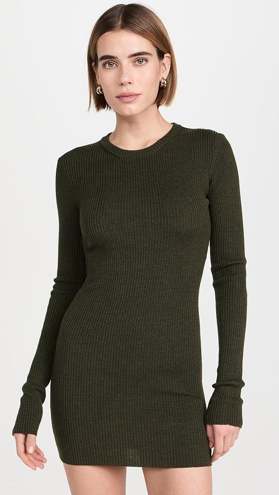 WARDROBE.NYC Ribbed Long Sleeve Dress Mini | Shopbop Product Image