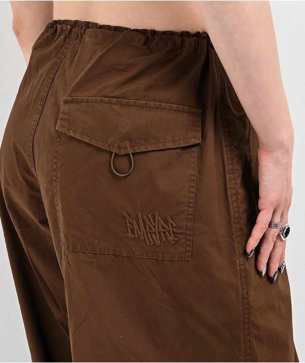 Empyre Lola Brown Parachute Pants Product Image