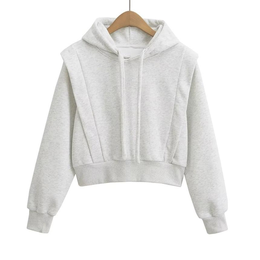Long-Sleeve Plain Hoodie Product Image