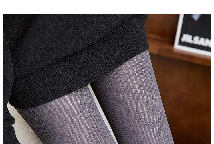 Plain Striped Tights Product Image