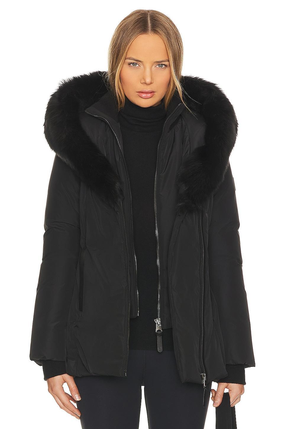 Adali Shearling Collar Coat Mackage Product Image