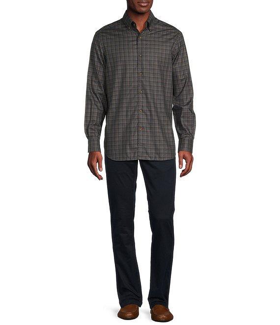 Cremieux Blue Label Plaid Heather Twill Long Sleeve Woven Shirt Product Image
