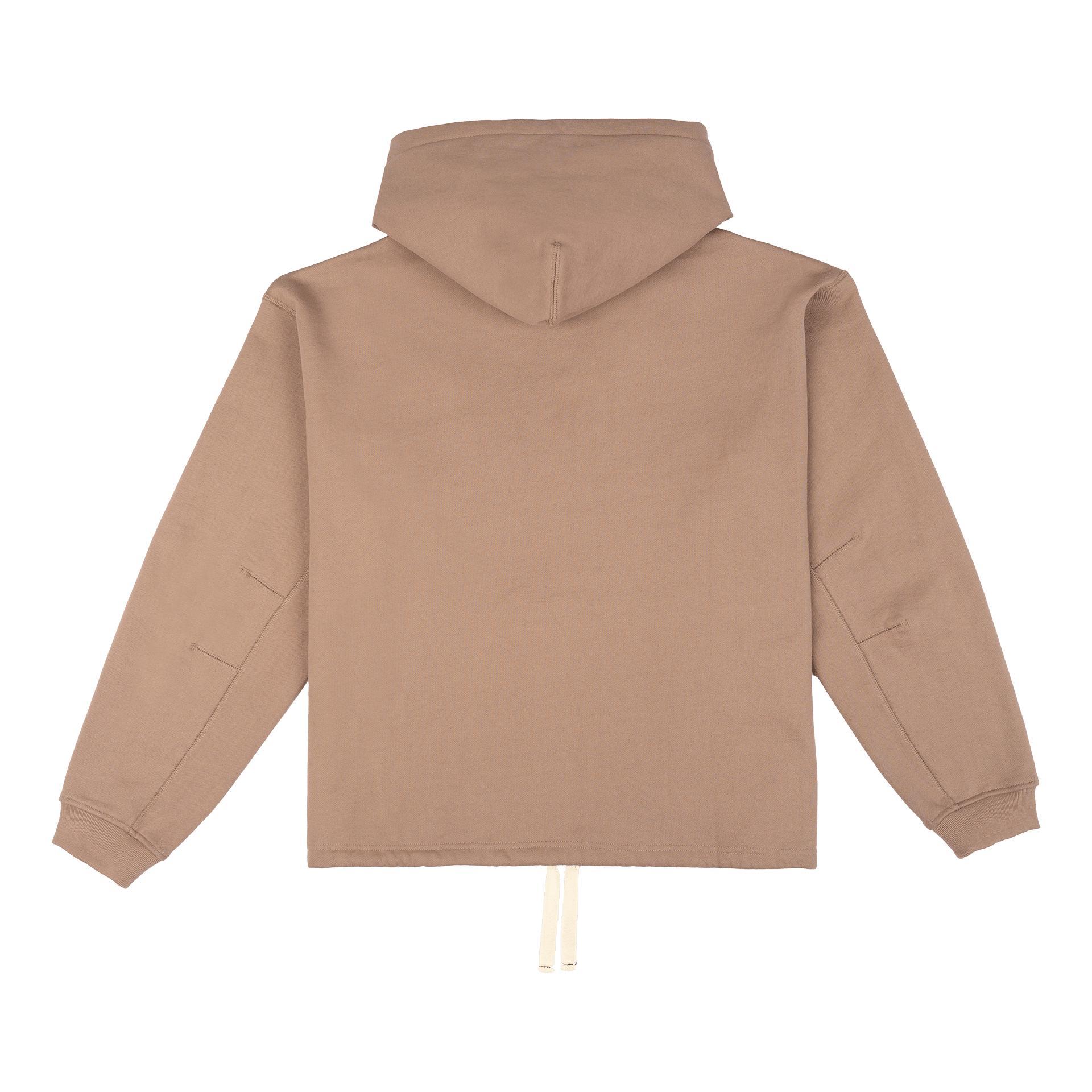 New Era Branded Alden Taupe Gray Hoodie Male Product Image