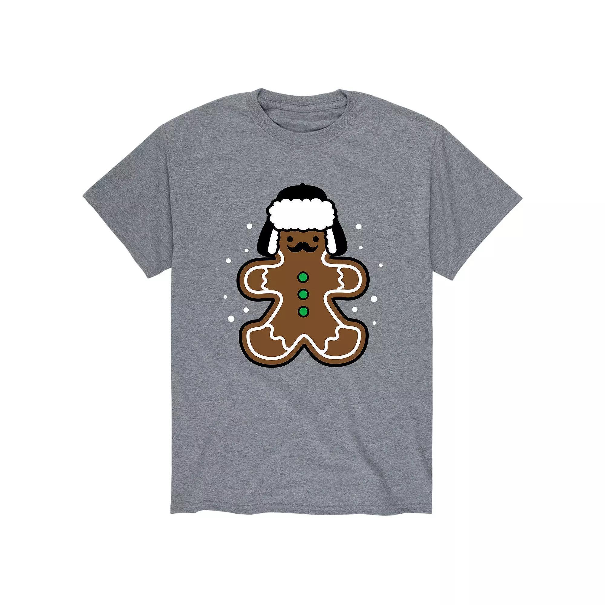 Mens Gingerbread Dad Tee Athletic Grey Product Image