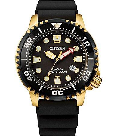 Citizen Mens Promaster Dive Three Hand Black Dial Strap Watch Product Image