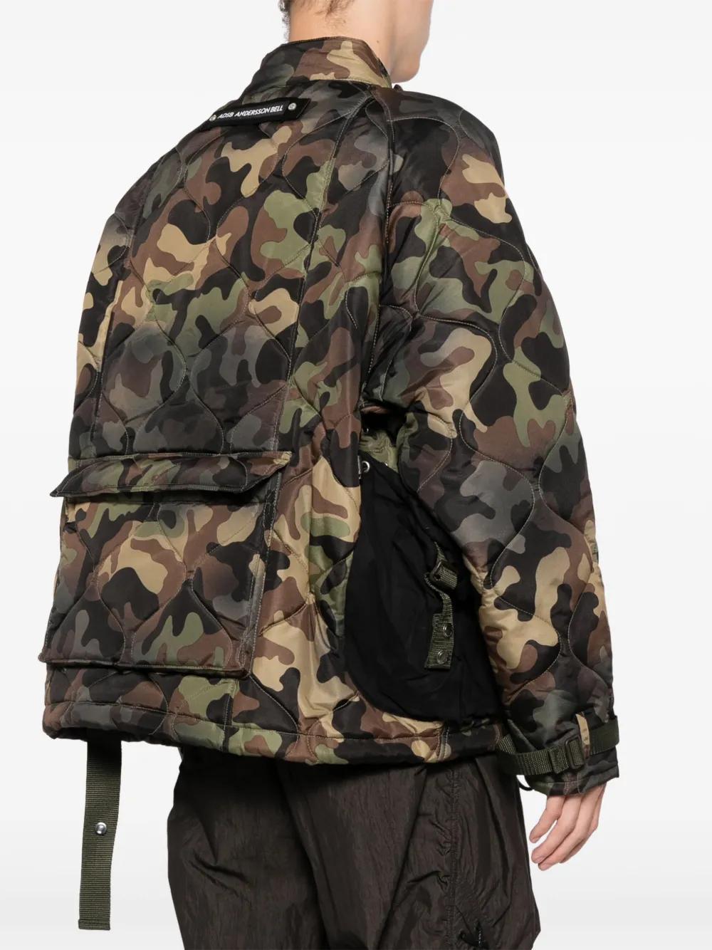 camouflage quilted jacket Product Image