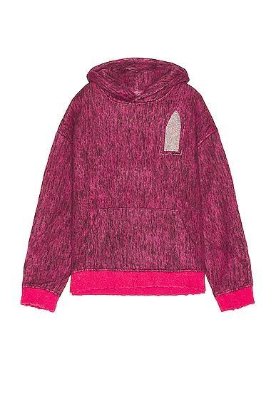 Who Decides War by Ev Bravado Pyramid Hooded Sweatshirt in Ruby - Rose. Size S (also in ). Product Image